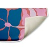Stupell Industries Midcentury Flower Symmetry Printed Plush Bath Mat And Bath Rug, Design By Aralma, 18"X30" - 2 of 4