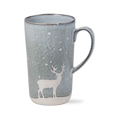 Winter Wonder Lane Stripe Reindeer Ceramic Mug, 16 Oz.