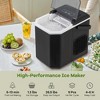 Costway Countertop Ice Maker Portable Ice Making Machine 6-13 Mins 9 Ice 26.5 lbs/24 Hrs Black/Silver - image 4 of 4