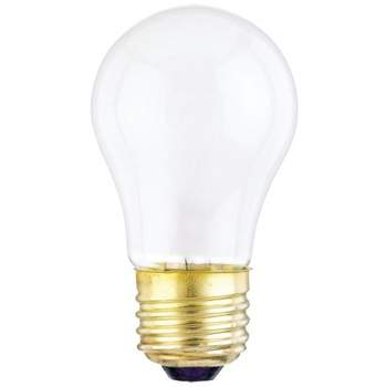 Westinghouse 15 W A15 Appliance Incandescent Bulb E26 (Medium) White 2 pk