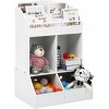 Coucheta  Kids Bookshelf, Wooden Toddler Book Shelf, Toy Storage Organizer for Bedrooms, Children's Rooms, Playrooms, Kindergartens, Nursery - 2 of 4