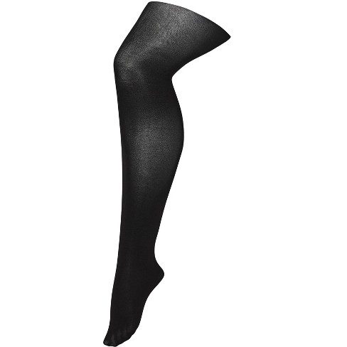 Women's Plus Size Basketweave Pattern Tights - A New Day™ Black 1X/2X