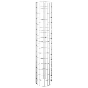 vidaXL Circular Gabion Pole Galvanized Steel Ã˜11.8"x59.1" - 1 of 1