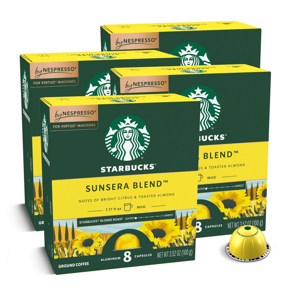 Starbucks by Nespresso Vertuo Line Sunsera Blend Blonde Roast Coffee Pods - 32ct