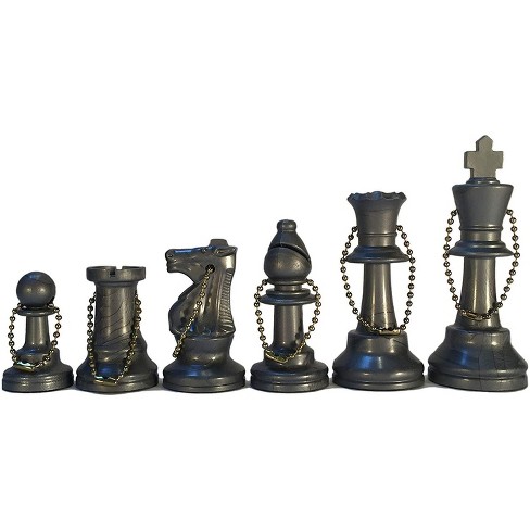 Trademark Games Modern Acrylic Chess Set with 32 Colorful Game Pieces 