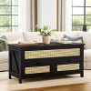 WOWLIVE Wood Lift Top Coffee Table with 2 Drawers for Living Room, Central Table with Hidden Compartments - 2 of 4