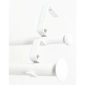 Urbanest Bouton Manhattan 1-inch 5-8 inch Double Drapery Curtain Window Rod Set - 1 of 4