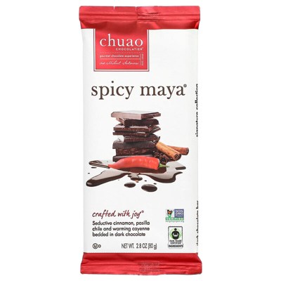 Chuao Chocolatier, Dark Chocolate Bar, Spicy Maya®, 2.8 oz