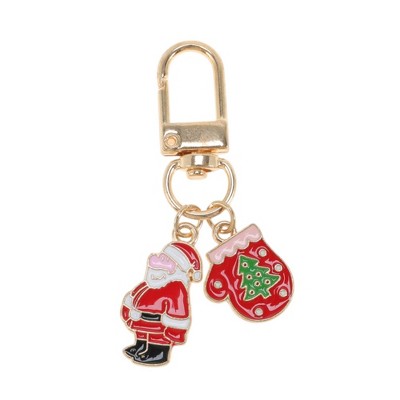 Unique Bargains Christmas Keychain Lobster Clasp Zinc Alloy 2.28" 1 Pc
