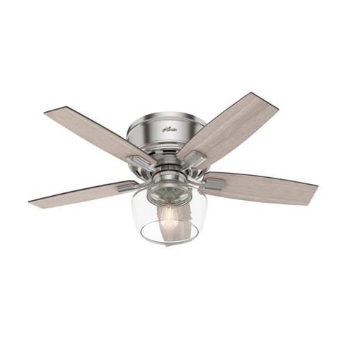 44" Bennett Low Profile Ceiling Fan with Remote - Hunter
 - image 1 of 4