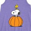 Girls' - Peanuts - Snoopy Woodstock Pumpkin Graphic Sleeveless Aline Dress - 2 of 4