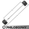 Philosophy Gym Rubber Fixed Barbell, Pre-Loaded Weight Straight Bar for Strength Training & Weightlifting - 4 of 4