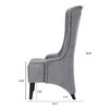 Lyngins Vintage High-Back Accent Chair, Modern High Wingback Chair, Faux Leather Living Room Chair with Birch Legs, Comfy Reading Chair/Sofa Chair - 4 of 4