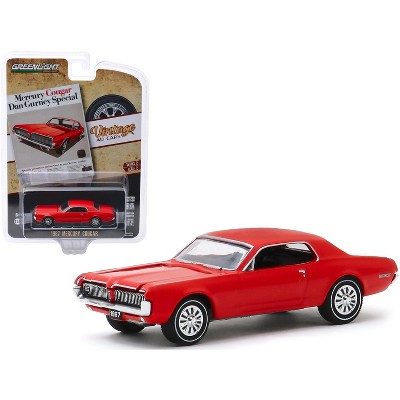 1967 Mercury Cougar Red "Mercury Cougar Dan Gurney Special" "Vintage Ad Cars" Series 2 1/64 Diecast Model Car Greenlight