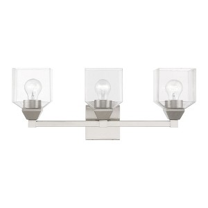 Livex Lighting Aragon 3 - Light Vanity in  Brushed Nickel - 1 of 4