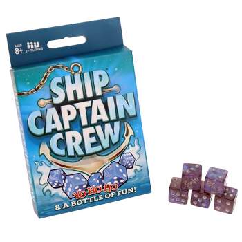 Ship Captain Crew Dice Game, Great for Party Favors, Family Games, Stocking Stuffer, Travel Games, and Camping Games, Dice Games for Adults, Fun Games