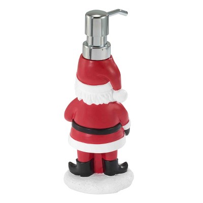 Santa Claus Red and White Resin Lotion Dispenser