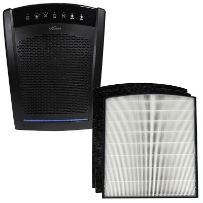 Hunter HP850 Air Purifiers for Home Large Room and Bedroom. UV Value Bundle w/Extra Filter