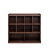 Etelifrank Walnut 10-Shelf Bookcase - Stylish and Functional Storage for Home or Office - 3 of 4