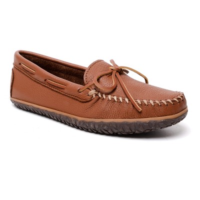 Minnetonka Men's Moosehide Tread Slip On Shoes