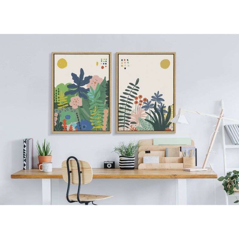 Sylvie Zen Garden I Framed Wall Canvas by Kelly Knaga - Kate & Laurel All Things Decor, 5 of 6