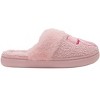 Kensie Women’s Slippers - Cozy House Slippers with Fuzzy Upper, Faux Fur Trim, and Bow Accent - 2 of 4