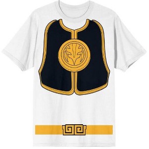 Power Rangers White Ranger Men's White Crew Neck Short Sleeve Cosplay Tee - 1 of 2