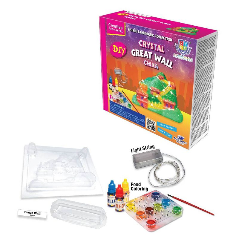 Eastcolight Crystal Growing Kit of World Landmark Collection - Great Wall (China), Grow Crystal Science Experiments Toys for Kids, 3 of 4