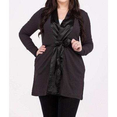 Women's Classic Slumber Satin Trim Robe - The Royal Standard