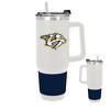 NHL Nashville Predators White Colossus Travel Mug with Team Color Silicon Gripe - 40oz - 3 of 4