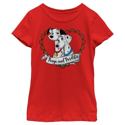 Boy's One Hundred And One Dalmatians Puppy Dalmatian Love T-shirt
