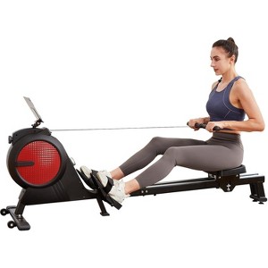 Acekool Magnetic Rowing Machine for Home, Dual Slide Rail, 32 Levels Quiet Resistance, 350 LB Capacity, App Supported Rower - 1 of 4