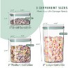 6-PC Airtight Pop Food Storage Container Set for Cereal, Flour, Sugar (0.5,1.2,1.8QT) - 2 of 4