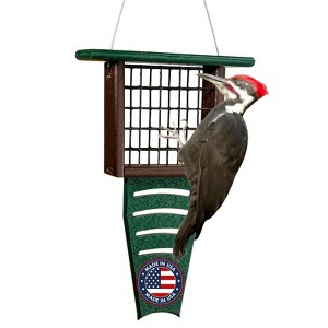 JCS Wildlife Recycled Suet Feeder w/ Tail Prop - 1 of 4