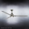 Urban Ambiance Luxury Mid Century Modern  Indoor Ceiling Fan,  13.1"H x 60"W,  Brushed Nickel, UHP9041 - 4 of 4