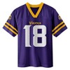 NFL Minnesota Vikings Boys' Short Sleeve Justin Jefferson Jersey - 2 of 3