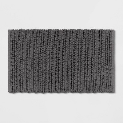 gray bath mat