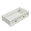 GlasFlength Decorative Storage Cabinets Farmhouse 8 Drawers End Table for Bedroom, Wood TV Stand, Storage End Table, Beige, 53.94"*15.75"*31.3" - 3 of 4