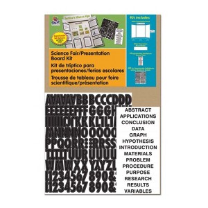 Pacon® Presentation Board Kit, White, Includes Self-Adhesive Letters, 48" x 36", 1 Kit - 1 of 3