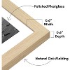 Americanflat 11x17 Picture Frame with Polished Plexiglass - Set of 5 - Use as 9x15 Frame with Mat or 11x17 Frame Without Mat - Natural Oak - 4 of 4
