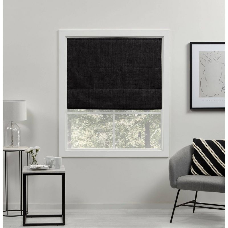 Acadia Total Blackout Roman Curtain Shades - Exclusive Home, 1 of 8