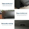 Manual Recliner Chair - 360° Swivel Rocker with Adjustable Backrest & Footrest, Simulated Leather Reclining Armchair - 3 of 4