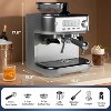 Espresso Machine 20-Bar with Integrated Grinder - Professional Stainless Steel Coffee Maker, Milk Frother & Display, Single/Double Brew - 2 of 4