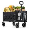 SONGMICS Folding Wagon, Portable Wagon Collapsible with Wheeels, Utility Pull Wagon, Camp Garden Cart with Handle, Loads Up to 330 lb - 2 of 4