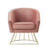 Inspired Home Adalene Velvet Accent Chair - 3 of 4