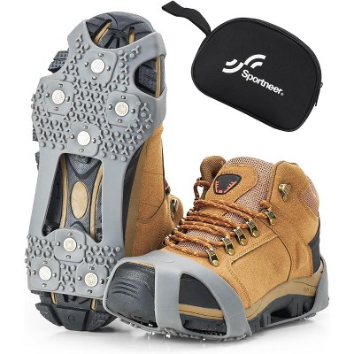 Sportneer Crampons, Ice Cleats for Shoes and Boots with 28 Spikes