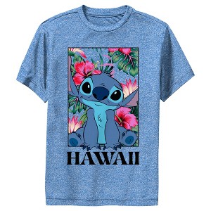 Boy's Lilo & Stitch Tropical Hawaii Poster Performance Tee - 1 of 4