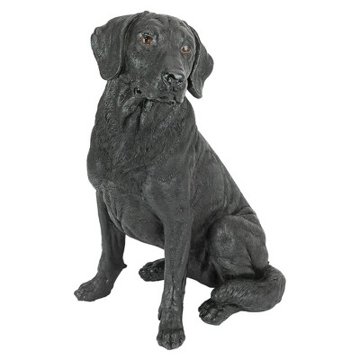 Design Toscano Black Labrador Retriever Dog Statue - Black