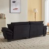 NicBex 84 Inch Loveseat,Modern Corduroy Fabric Loveseat Sofa with 2 Back Pillows,Upholstered 2-Seater Couch for Living Room - 4 of 4