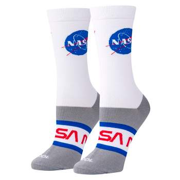 Cool Socks, Nasa Badges, Funny Novelty Socks, Medium
